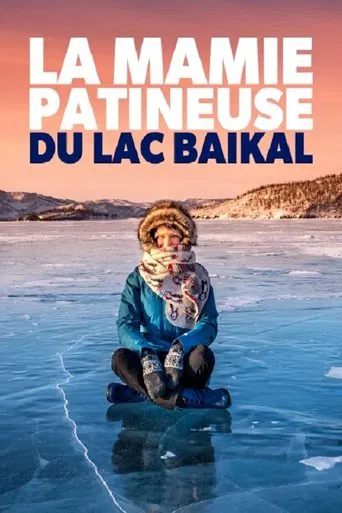La mamie patineuse du lac Baïkal poster