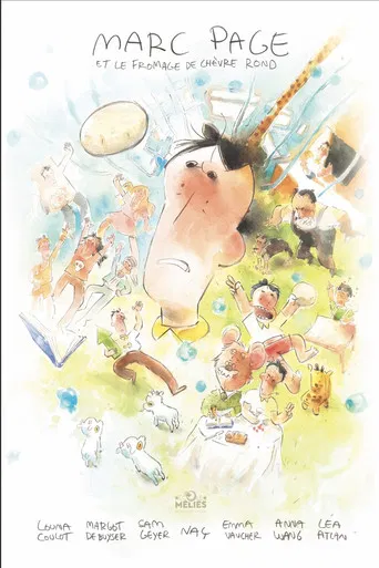 Marc Page and the round goat cheese poster