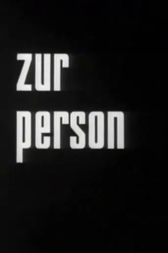 Zur Person poster