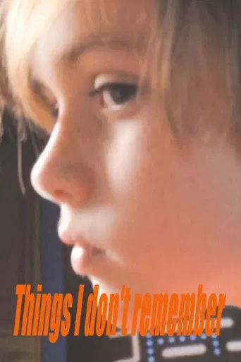 Things I Don't Remember poster