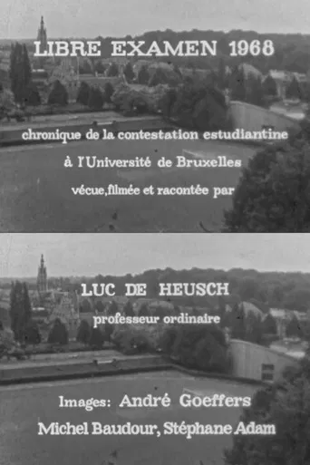 Libre examen 1968 poster