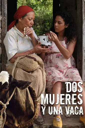 Dos mujeres y una vaca poster