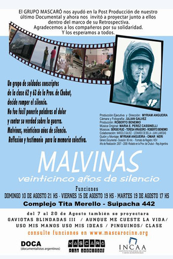 Malvinas. Veinticinco años de silencio poster