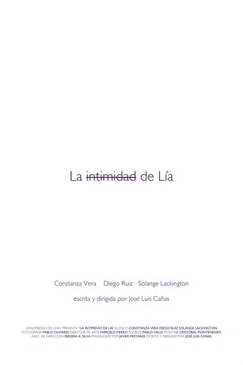 La intimidad de Lía poster