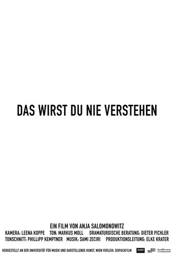 Das wirst du nie verstehen poster