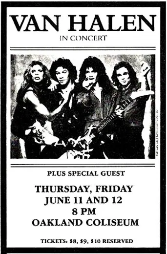 Van Halen: Oakland, CA @ Oakland Arena 1981 poster