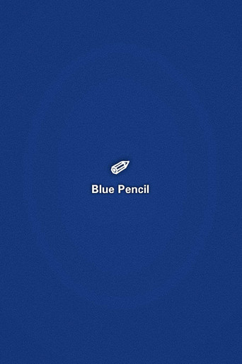blue pencil poster