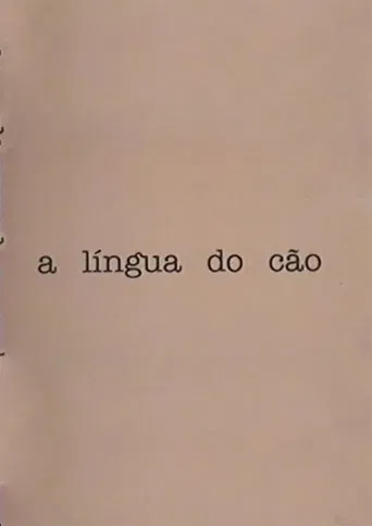 A língua do cão poster