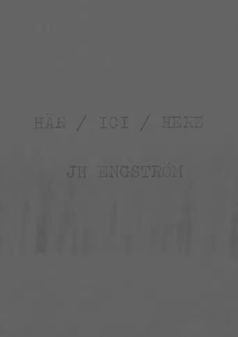 HÄR / ICI / HERE poster