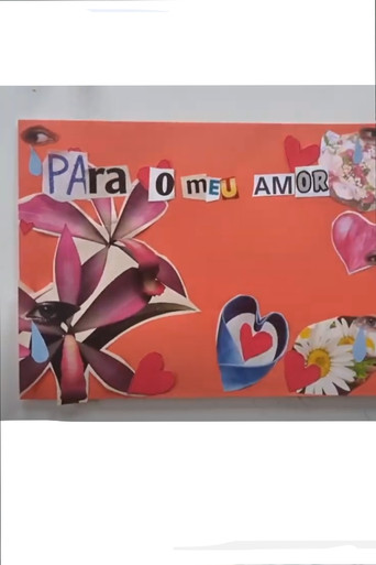 Sentada à Mesa, O Sentimento de Amor, em uma Colagem. poster