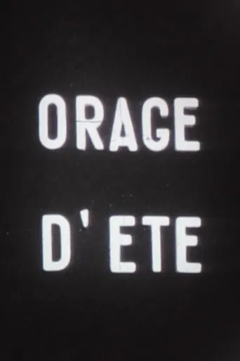 Orage d'été poster