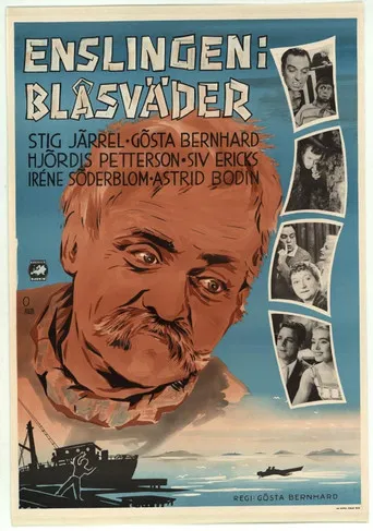 Enslingen i blåsväder poster