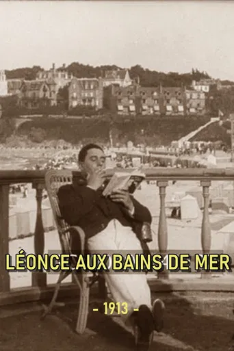 Léonce aux bains de mer poster