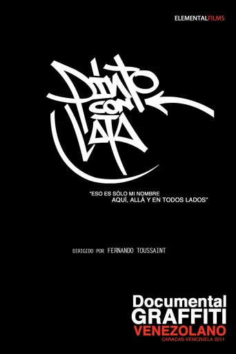 Pinto con lata poster