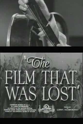 The Film That Was Lost poster