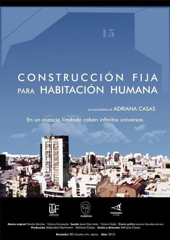 Construcción fija para habitación humana poster