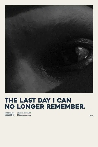 the last day i can no longer remember. poster