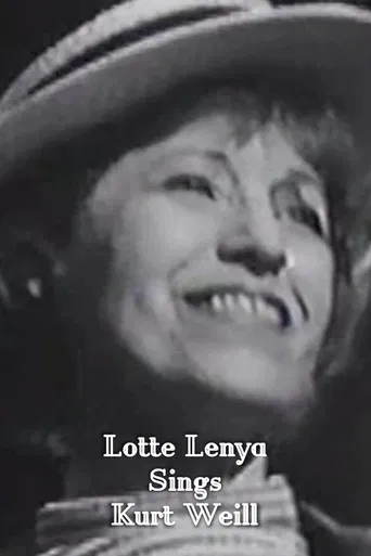Lotte Lenya Sings Kurt Weill poster