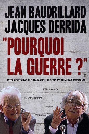Pourquoi la guerre aujourd’hui? poster