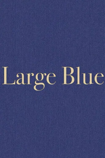 Large Blue poster