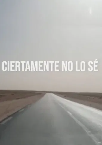 I certainly don't know poster