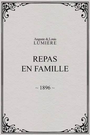 Repas en famille poster