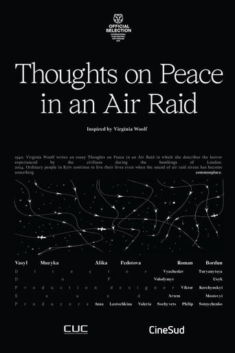 Thoughts on Peace in an Air Raid poster