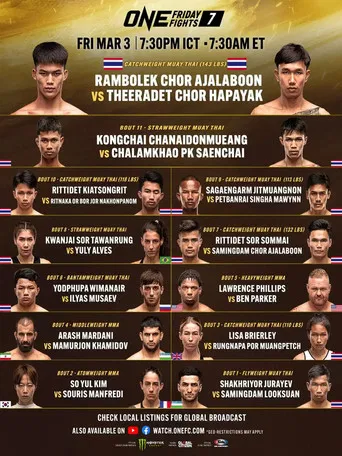 ONE Friday Fights 7: Rambolek vs. Theeradet poster