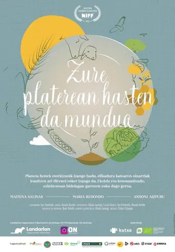 Zure platerean hasten da mundua poster