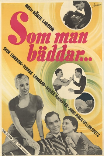 Som man bäddar... poster