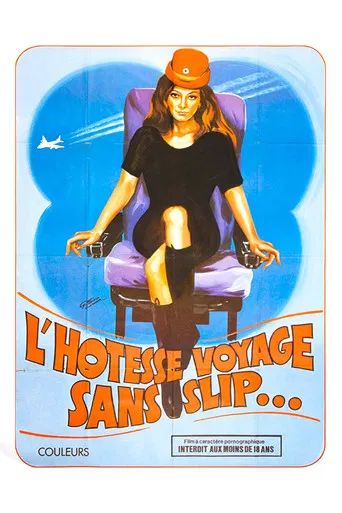 L'hôtesse voyage sans slip poster