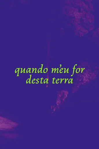 When I leave this land poster