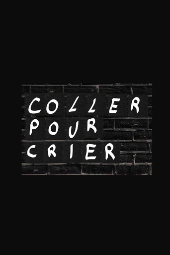 Coller pour crier poster
