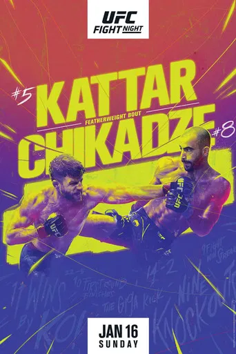 UFC on ESPN 32: Kattar vs. Chikadze poster