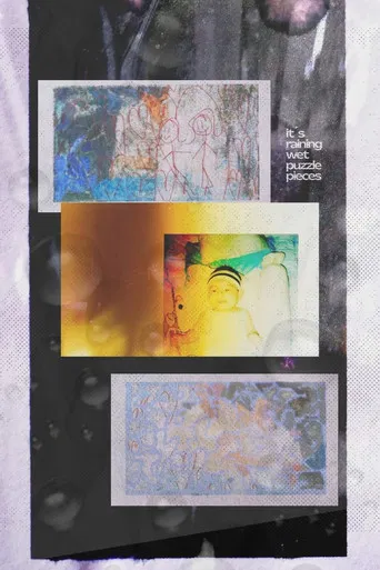 it's raining wet puzzle pieces poster