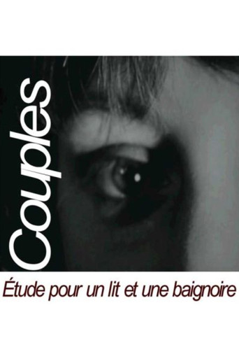 Étude pour un lit et une baignoire poster