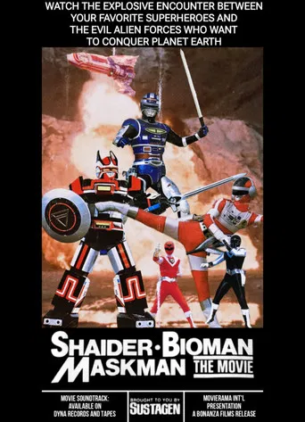Shaider - Bioman - Maskman: The Movie poster