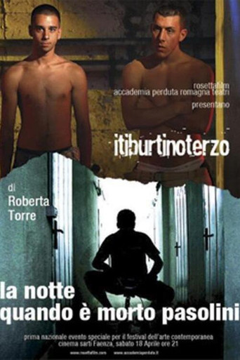 La notte quando è morto Pasolini poster