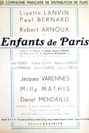 Enfants de Paris poster