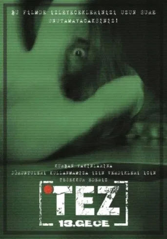 Tez 13. Gece poster