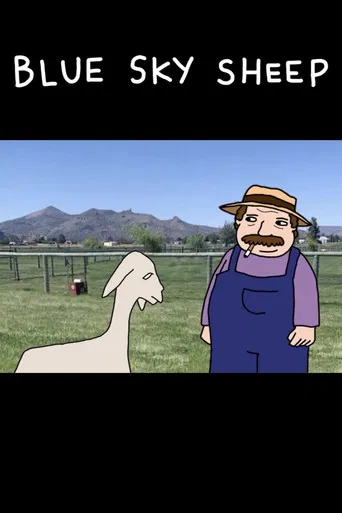 Blue Sky Sheep poster