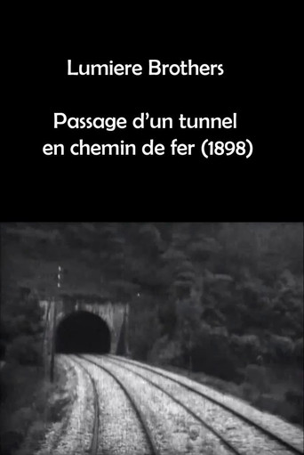 Passage d'un tunnel en chemin de fer poster