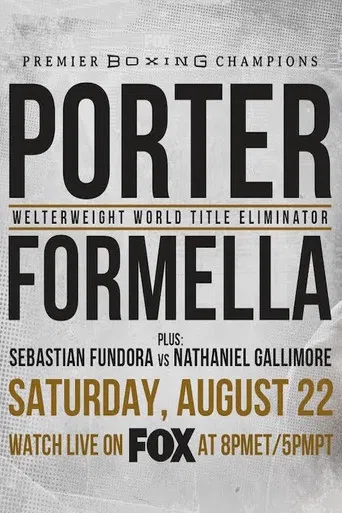 Shawn Porter vs. Sebastian Formella poster