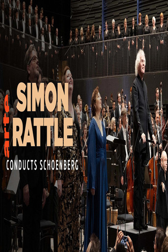 Simon Rattle conducts Schoenberg Bavarian Radio Symphony Orchestra poster