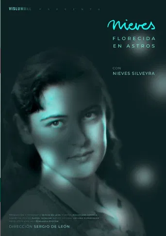 Nieves florecida en astros poster