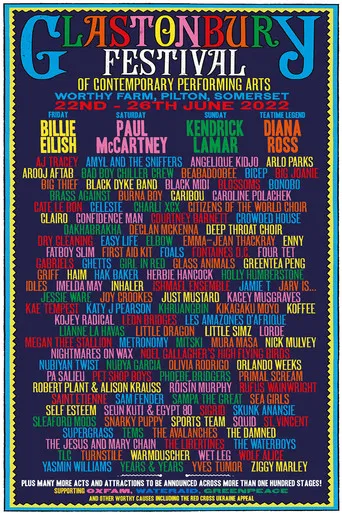 Best of Glastonbury 2022 poster