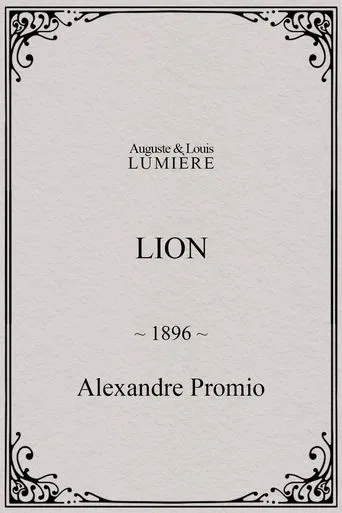 Lion, London Zoological Gardens poster