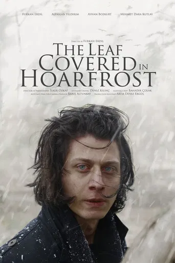 The Leaf Covered in Hoarfrost poster