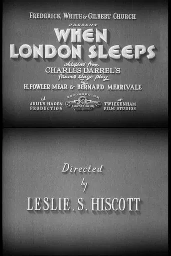 When London Sleeps poster