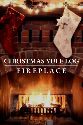 Christmas Yule Log Fireplace poster